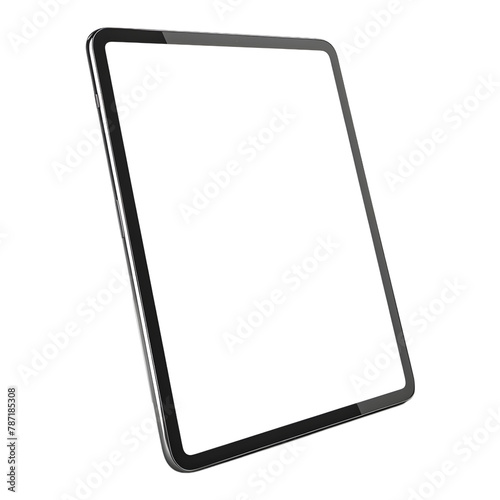 Tab or iPad Device on Transparent background - Ai Generated