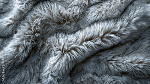 A continuous wolf fur pattern with its unique blend of grays and whites