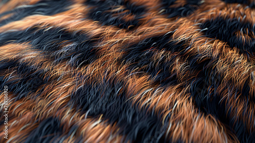 A macro seamless pattern of an ocelots fur with its intricate markings and sleek texture photo