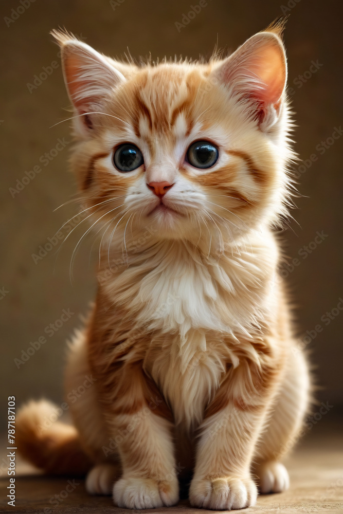 cute kitten kawaii fantasy style portrait of a cat cute kitten kawaii fantasy style portrait of a cat