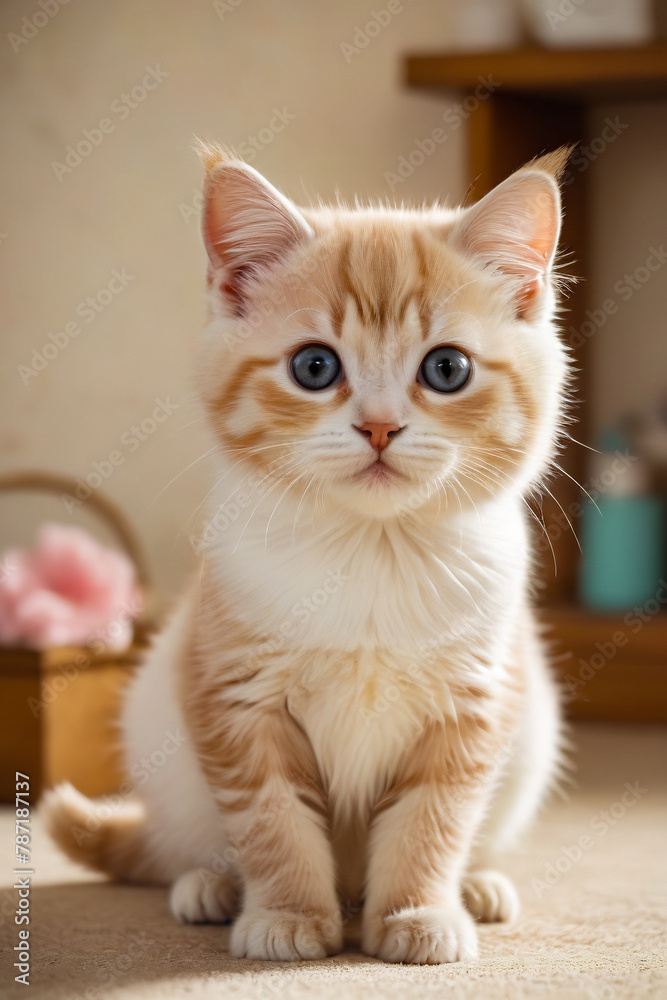 cute kitten kawaii fantasy style portrait of a cat cute kitten kawaii fantasy style portrait of a cat
