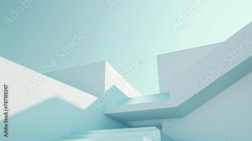 Abstract minimalistic architecture desktop wallpaper with impactful shapes and subtle textures