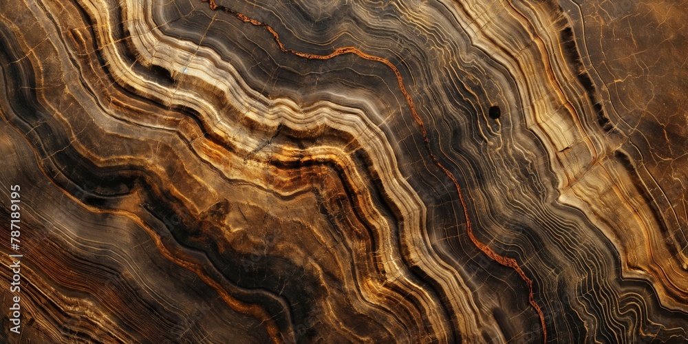 A luxurious image of a natural stone with intricate golden and brown lines creating an elegant pattern A luxurious image of a natural stone with intricate golden and brown lines creating an elegant pattern