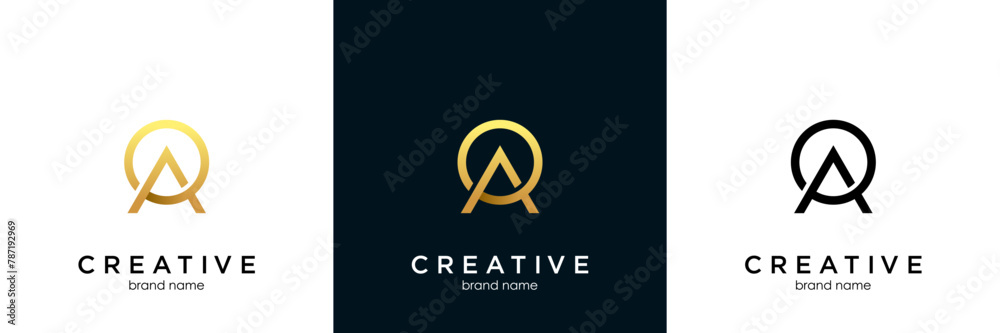 OA AO O A alphabet abstract initial letter logo design vector template OA AO O A alphabet abstract initial letter logo design vector template