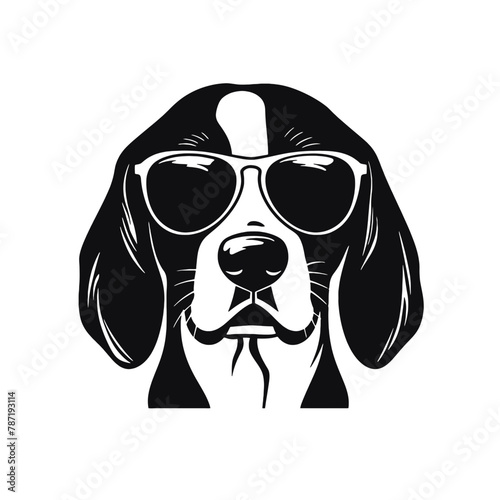 portrait of the dog Beagle. Vector illustration