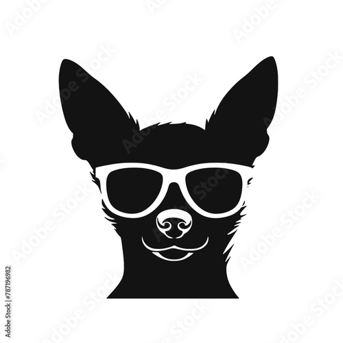  Chihuahua Silhouettes, Chihuahua Silhouettes Showcase, Chihuahua Silhouette Black and White - illustration