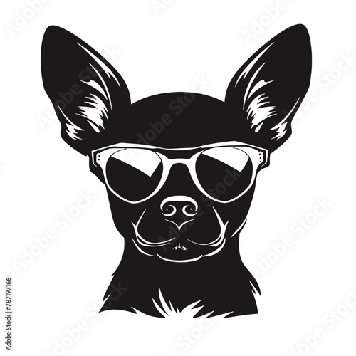 Chihuahua with sunglasses © vectorcyan