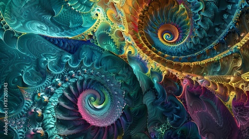 Quaternionic fractals. all turqoise colors