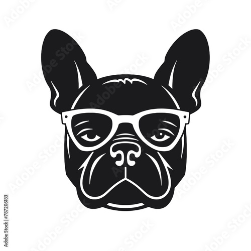 French bulldog Portrait. Vector illustration. © vectorcyan