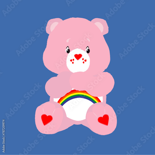 carebear toy 80s illustration