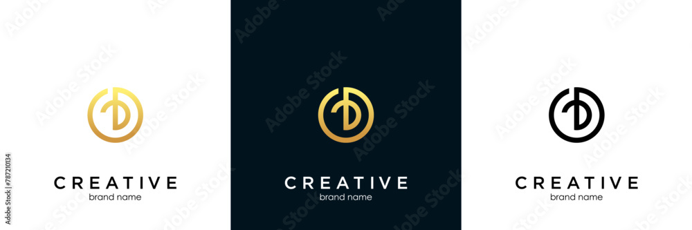 Initial lowercase letter logo ob, bo, b inside o, monogram rounded shape Initial lowercase letter logo ob, bo, b inside o, monogram rounded shape