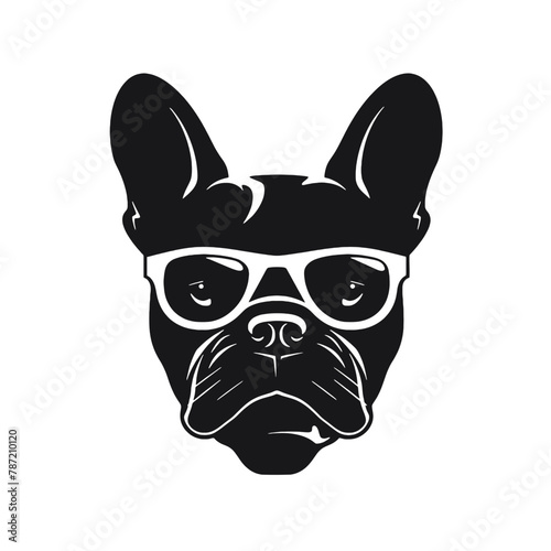 French Bulldog with sunglasses  © vectorcyan