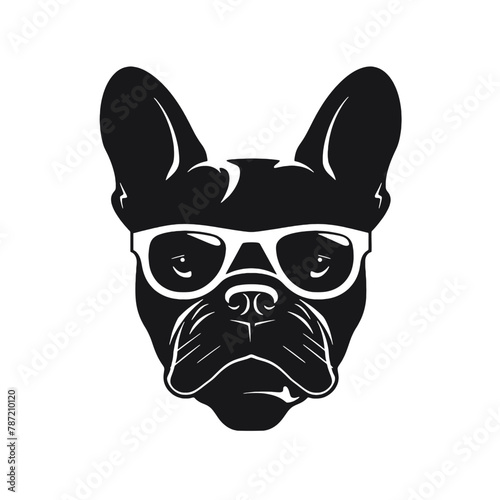 French Bulldog with sunglasses 