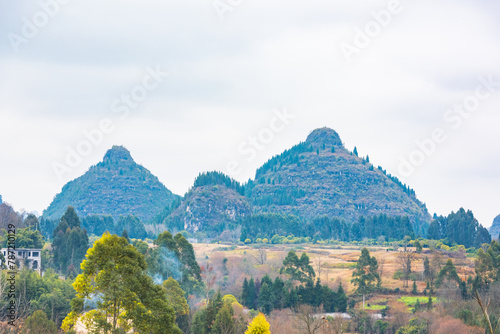 Shuangru Peak Scenic Area, Zhenfeng County, Qianxi, Guizhou, China photo