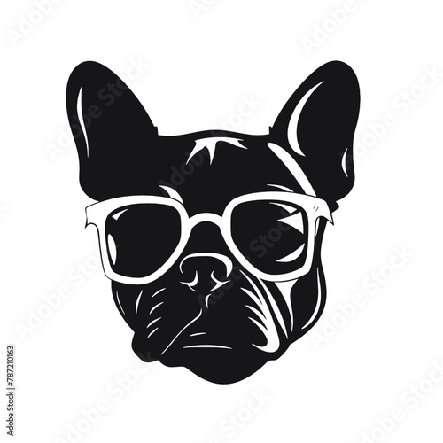 French Bulldog with sunglasses  © vectorcyan