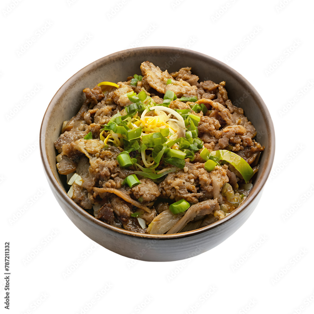 Sukiyaki isolated on transparent background Sukiyaki isolated on transparent background