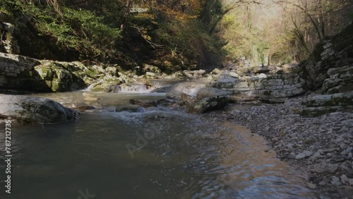 Wallpaper Mural mountain river in a forest canyon, rocky river, 4k
 Torontodigital.ca
