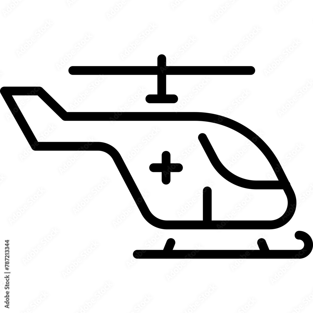 Ambulance Helicopter Icon Ambulance Helicopter Icon