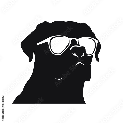фотографія Rottweiler, Silhouettes Dog Face SVG, black and white Rottweiler vector