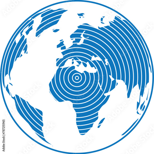 World map vector illustration isolated on white background. classic modern diseign