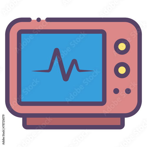 ecg machine icon