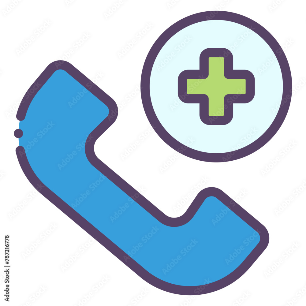 Fototapeta premium medical call center icon