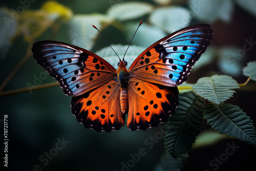 A stunning close-up of butterfly on natural background