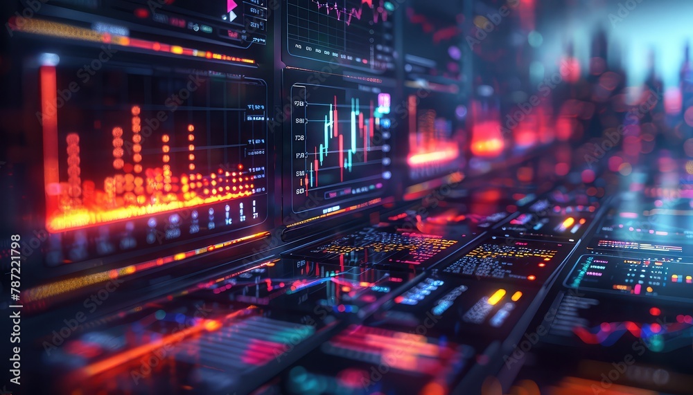 Market Performance Metrics, Depict scenes of analysts analyzing market performance metrics such as price-to-earnings ratios, earnings growth rates, and dividend yields to assess valuation and future p Market Performance Metrics, Depict scenes of analysts analyzing market performance metrics such as price-to-earnings ratios, earnings growth rates, and dividend yields to assess valuation and future p
