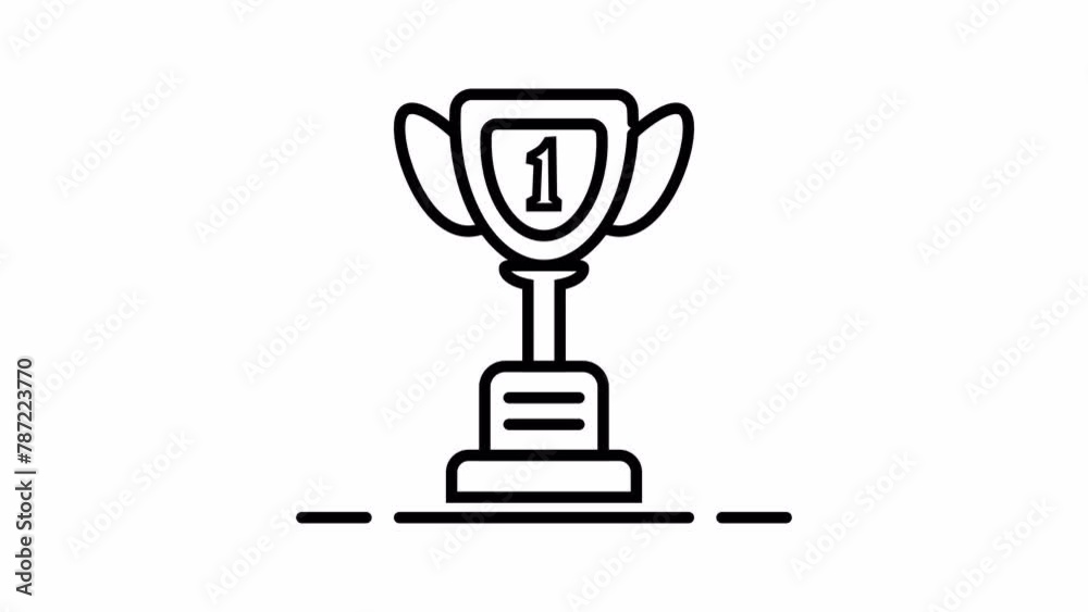 Line Cup icon isolated on white background Line Cup icon isolated on white background