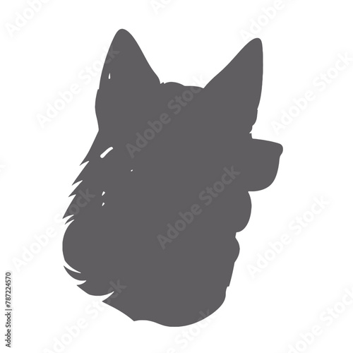 Husky dog silhouette vector  