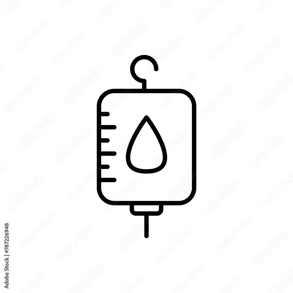 Blood bag outline icons, minimalist vector illustration ,simple transparent graphic element .Isolated on white background Blood bag outline icons, minimalist vector illustration ,simple transparent graphic element .Isolated on white background