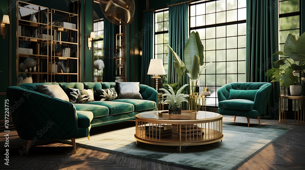 Emerald Green Living Room Plan an elegant living room with emerald