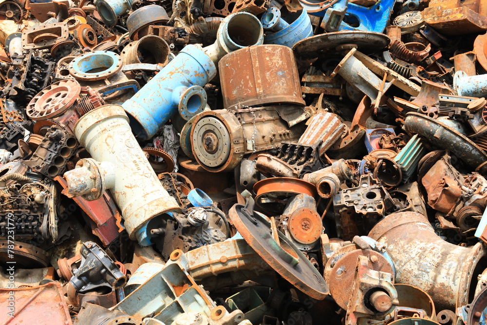 Cast Scrap Cast iron scrap, these materials are often sourced from used rails ...