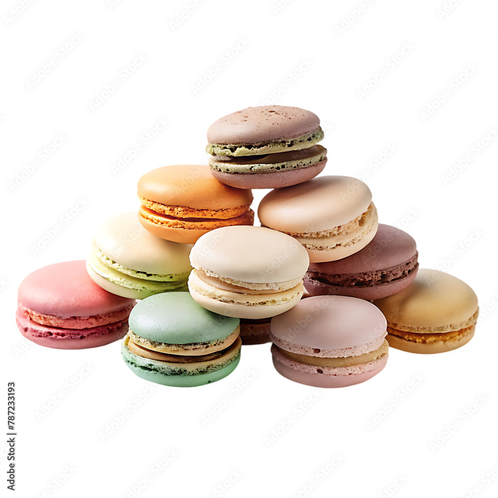 Macaroon isolated on transparent background Macaroon isolated on transparent background