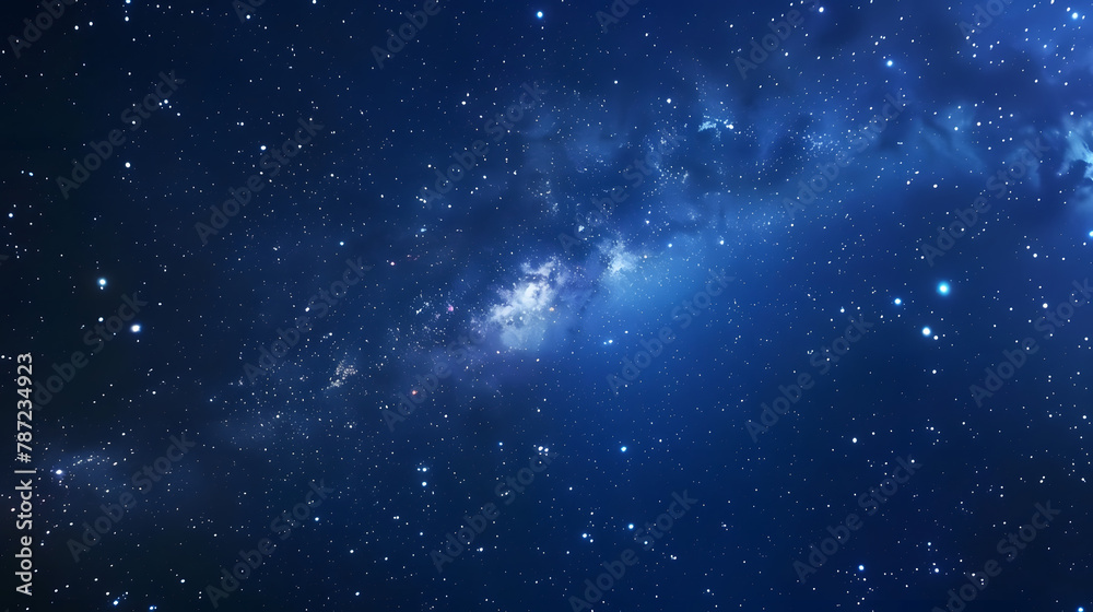 Fototapeta premium Starry night sky as a background Dark interstellar space : Generative AI