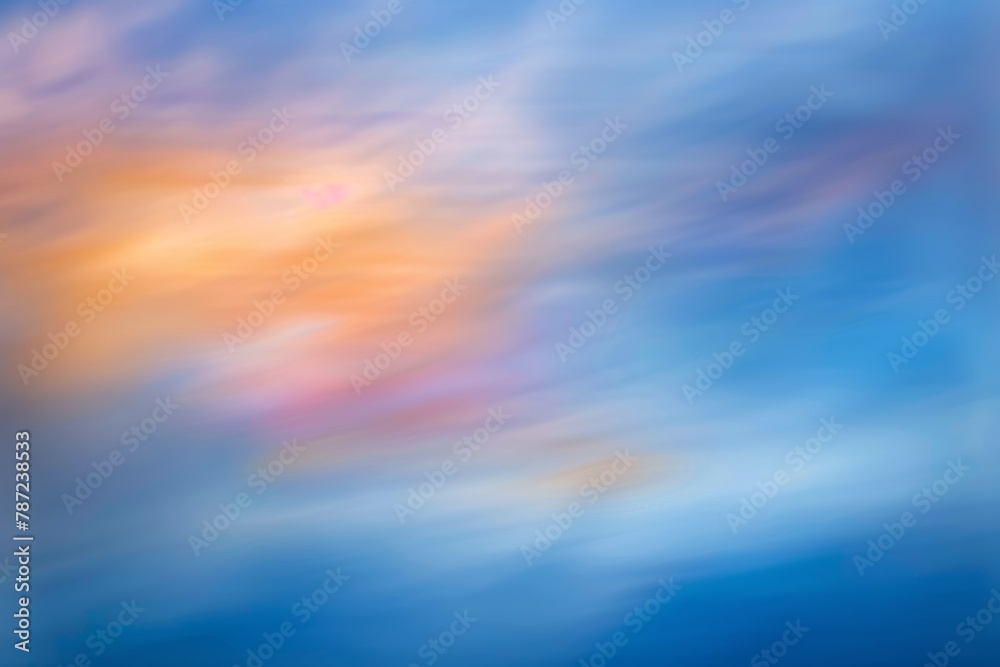 Soft gradient blend in gentle pastel hues for a softly blurred background with serene light colors