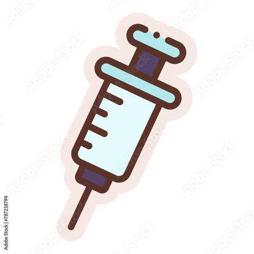 syringe sticker