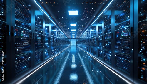 Tech Sector Surge, Capture the excitement and innovation of the technology sector with images of futuristic gadgets, data centers, and bustling tech campuses