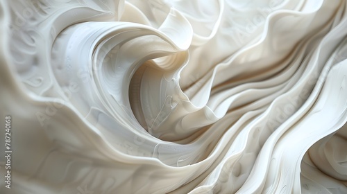 Clay Swirls in Abstract Flow: A Soothing Expression