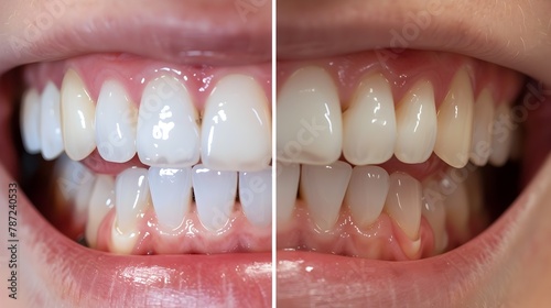 Striking Transformation: Dramatic Teeth Whitening Before and After Comparison
