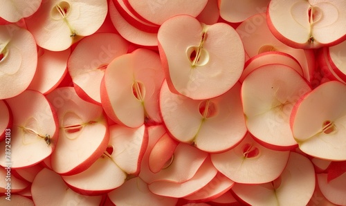 realistic apple slices pattern