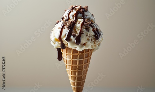 ice cream isolated on begi background