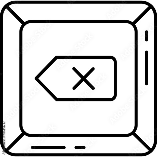 Backspace key Icon
