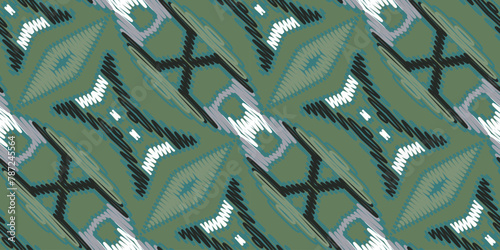 Traditional tribal or Modern native thai ikat pattern. Geometric ethnic background for pattern seamless design or wallpaper.