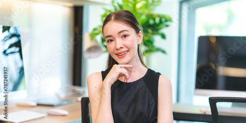 Happy confident smiling young professional Asian business woman corporate leader, Japanese female employee or company sales marketing manager standing arms crossed in office, cute girl portrait Free Download Happy confident smiling young professional Asian business woman corporate leader, Japanese female employee or company sales marketing manager standing arms crossed in office, cute girl portrait - GFXLoad