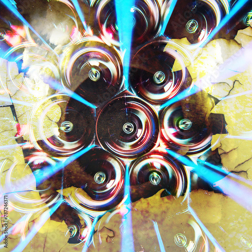 Prismatic Camera Lens Vortograph - Abstract Kaleidoscope Art photo