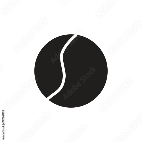 tenis ball vector icon line new template