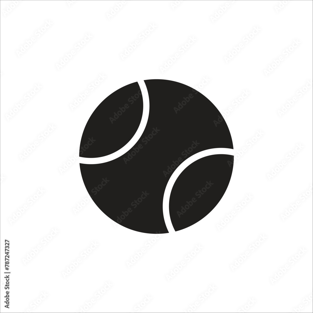 tenis ball vector icon line new template tenis ball vector icon line new template