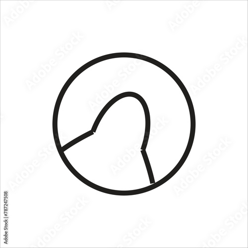 tenis ball vector icon line new template