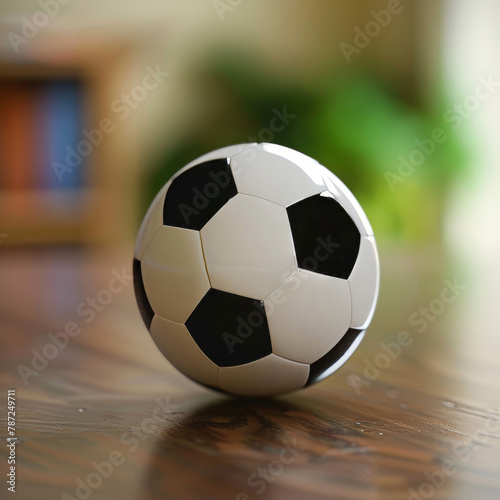 a close up of a football ball